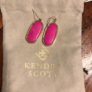 Kendra Scott hot pink earrings